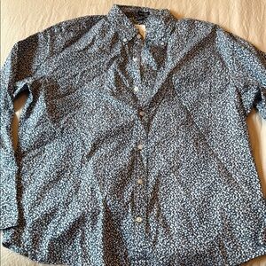 Men's Blue Floral Shirt